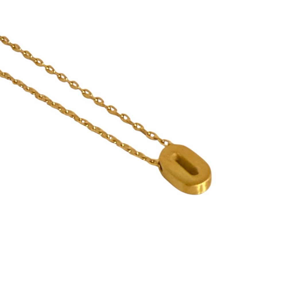 Marian Maurer ‘O’ 18k gold micro initial pendant necklace. - Picture 2 of 8